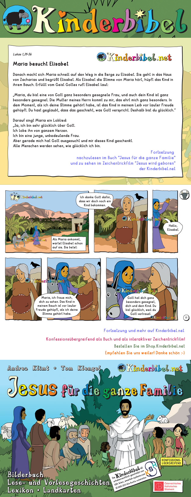 Gratis Bibel-Leseangebot der Kinderbibel.net online